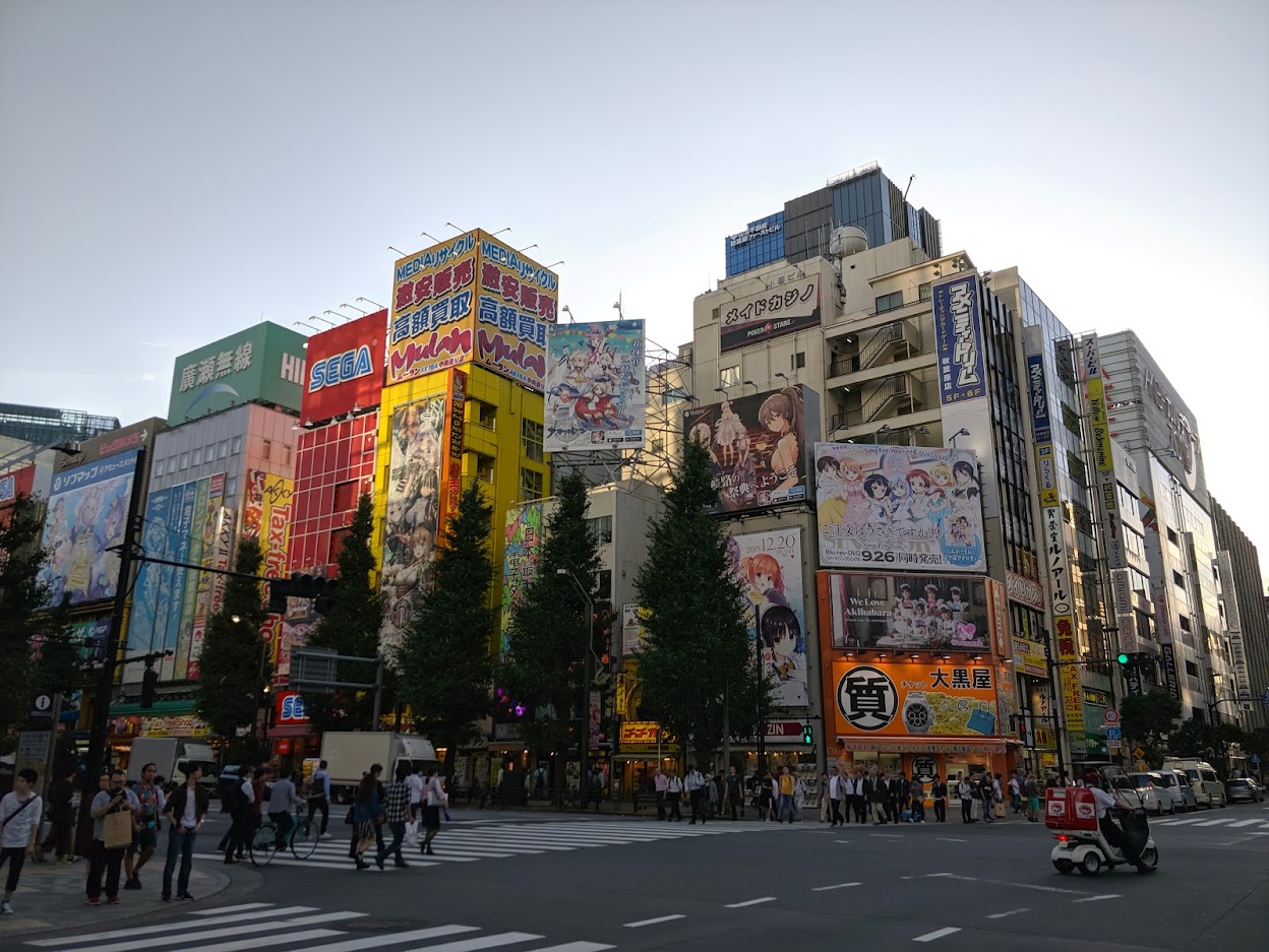Crosswalk in akihabara