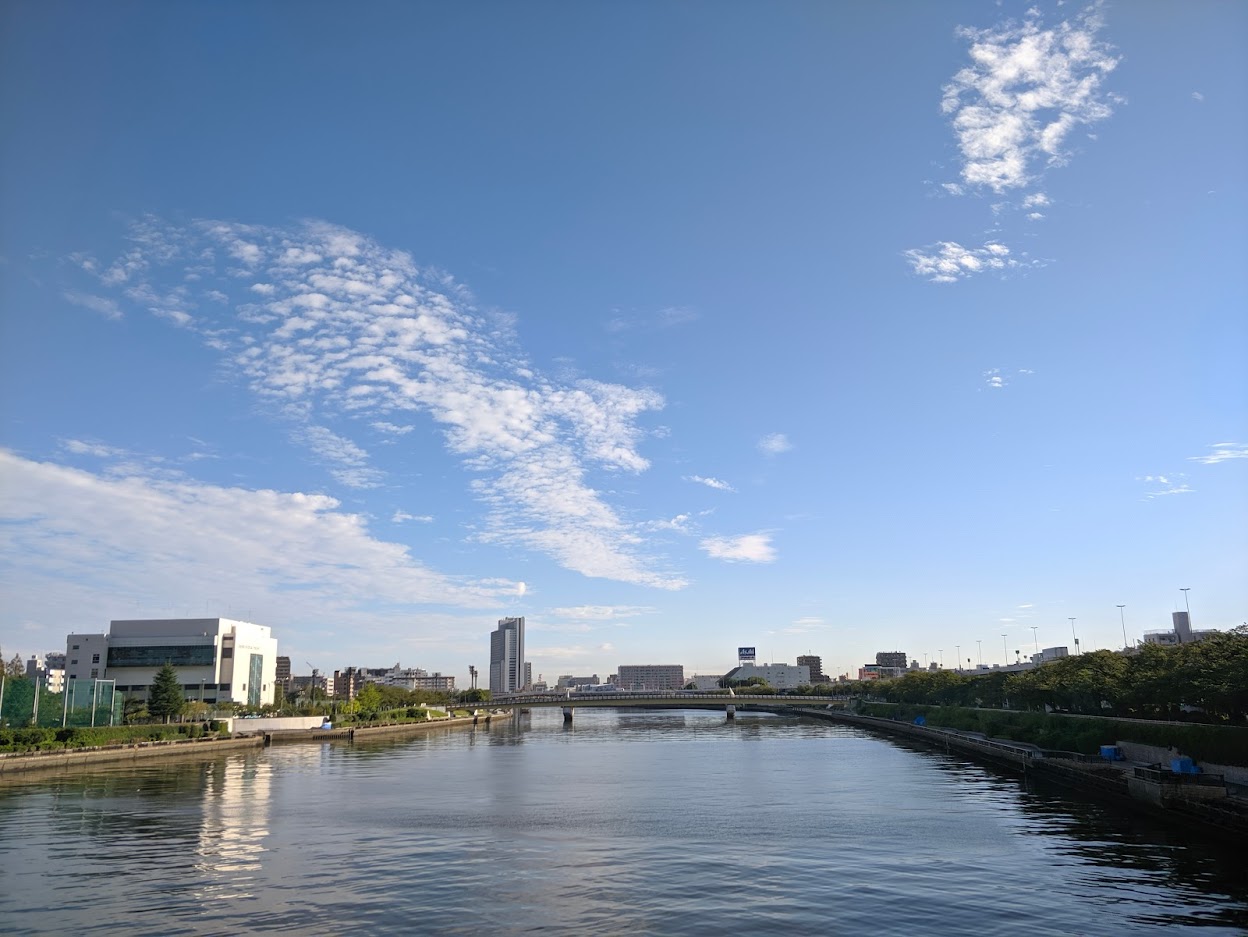 Picture of a river in the morning
