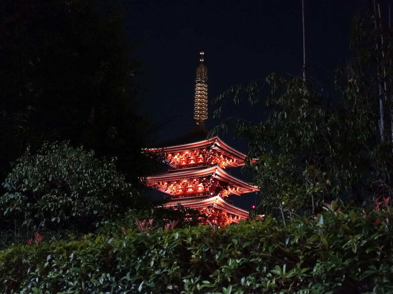 Picture of Sensoji temple at night